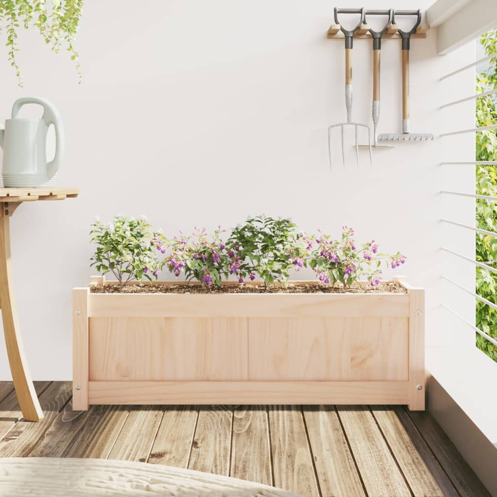 Odlingslåda 90X31X31 Cm Massiv Furu