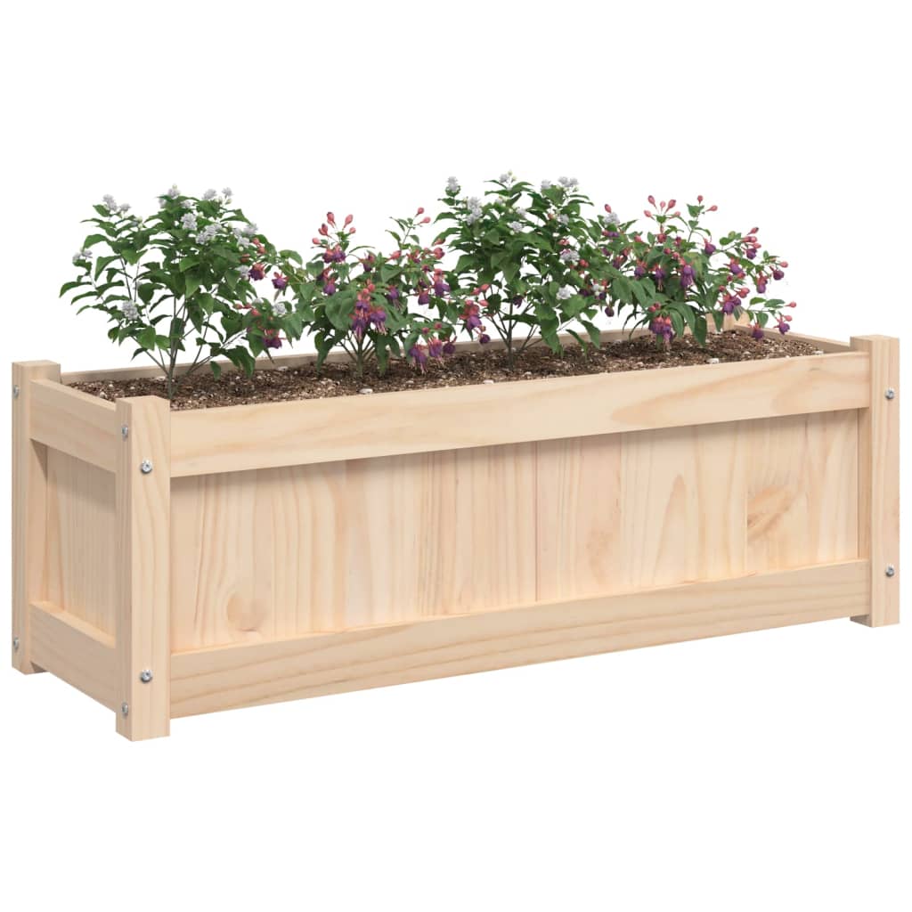 Odlingslåda 90X31X31 Cm Massiv Furu