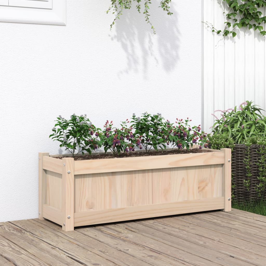Odlingslåda 90X31X31 Cm Massiv Furu