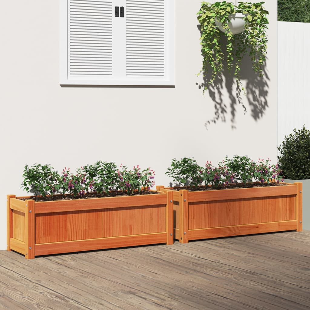Odlingslåda 90X31X31 Cm Massiv Furu