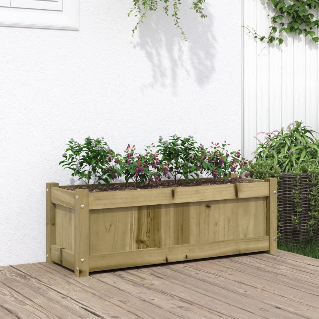 Odlingslåda 90X31X31 Cm Massiv Furu