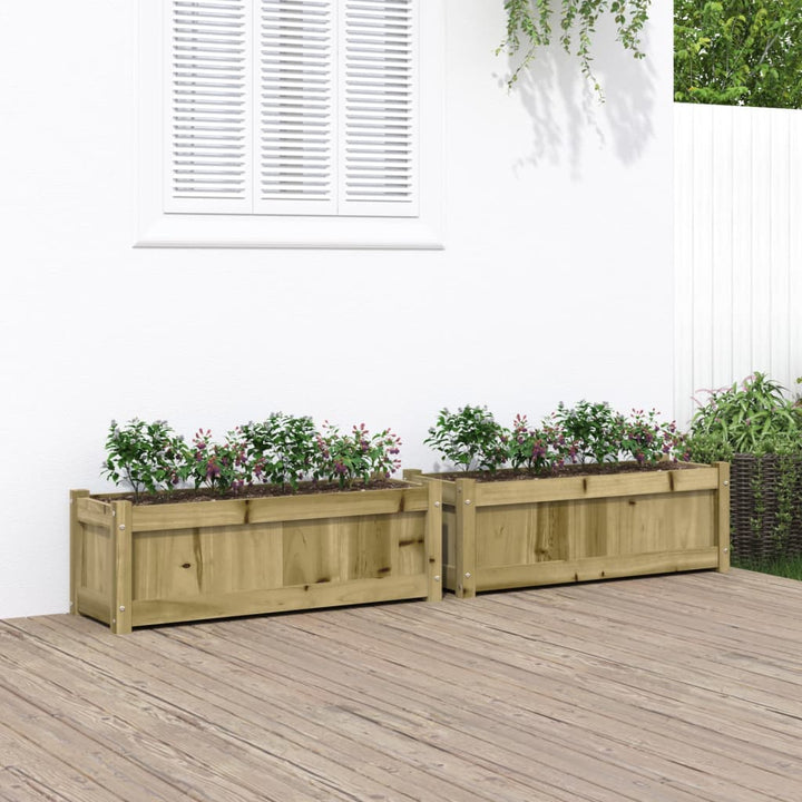 Odlingslåda 90X31X31 Cm Massiv Furu