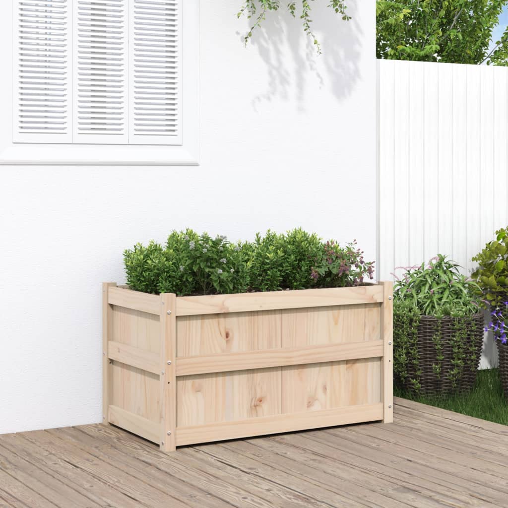 Odlingslåda 90X50X50 Cm Massiv Furu