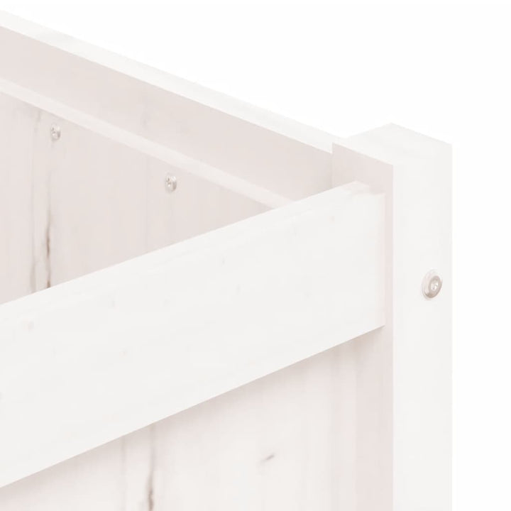 Odlingslåda 150X50X50 Cm Vit Massiv Furu