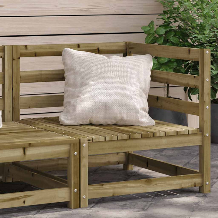Loungegrupp För Trädgården 2 Delar Massiv Furu