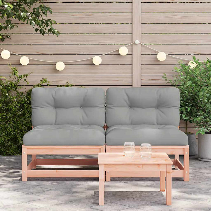 Trädgårdssoffor Med Dynor 2 St Massivt Douglasträ