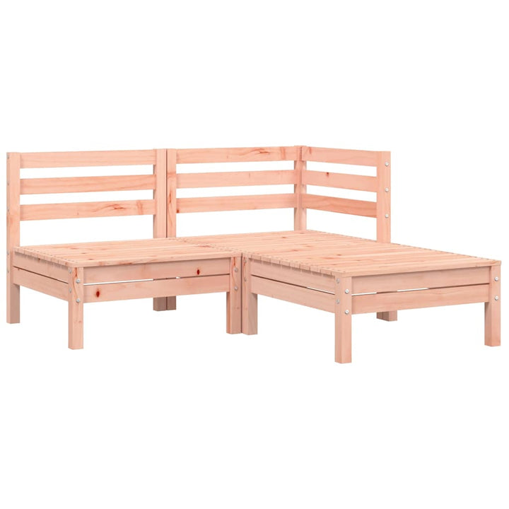 Trädgårdssoffa Med Dynor Och Fotpall 2-Sits