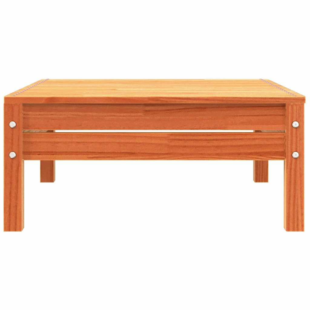 Trädgårdssoffa Med Dynor Och Fotpall 2-Sits