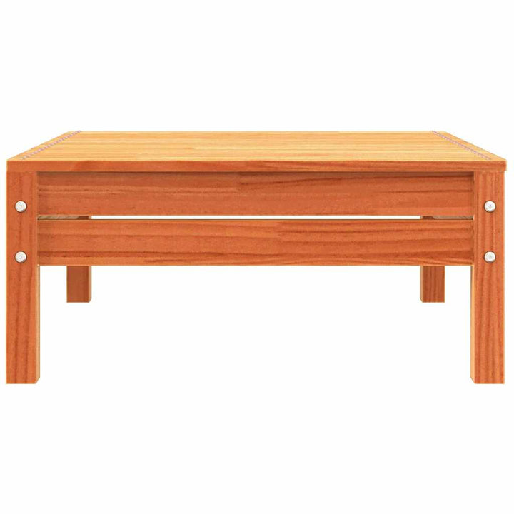 Trädgårdssoffa Med Dynor Och Fotpall 2-Sits