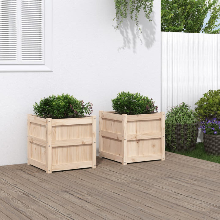 Planteringslådor 2 St Impregnerad Furu