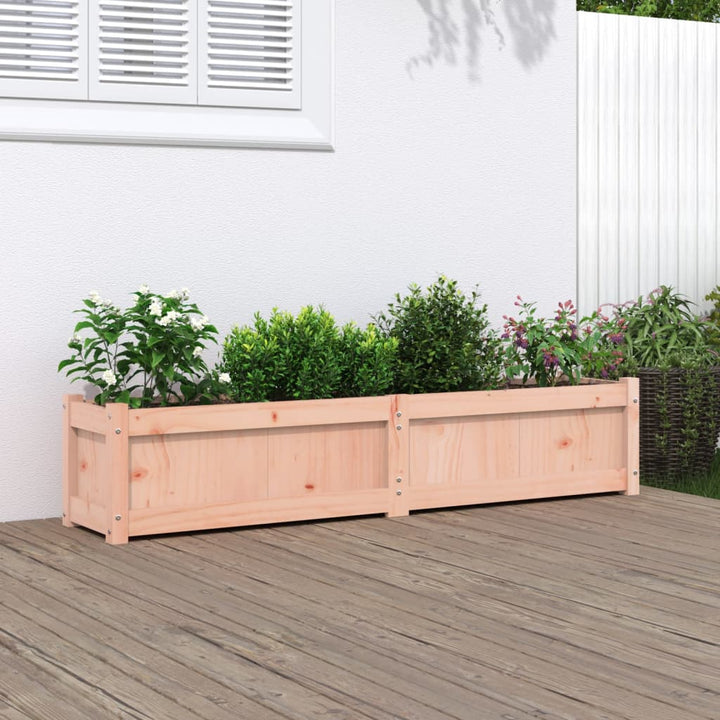 Odlingslåda Vit 150X31X31 Cm Massiv Furu