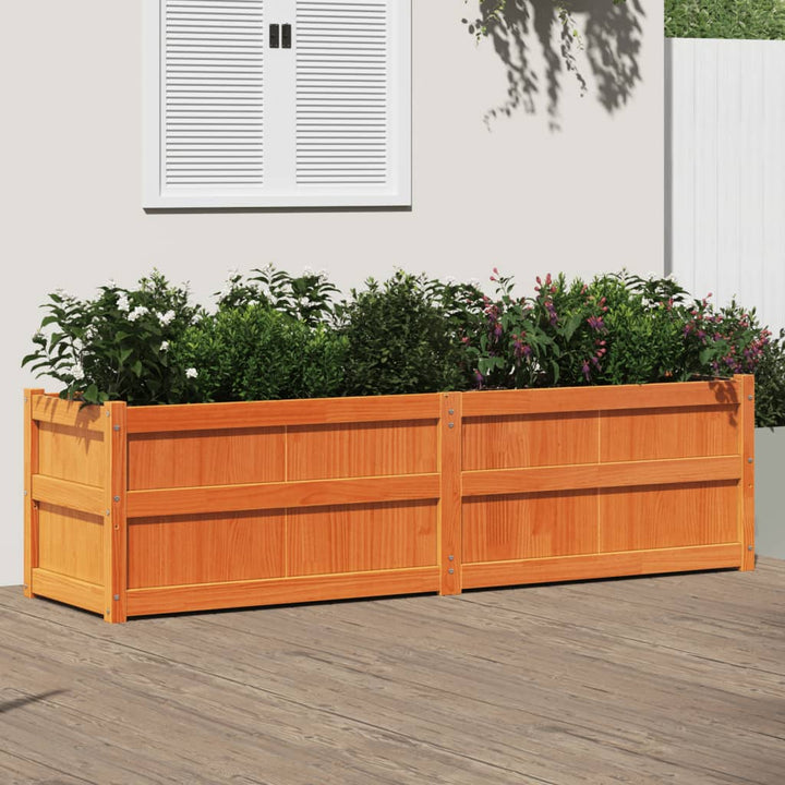 Odlingslåda Vaxbrun 180X50X50 Cm Massiv Furu