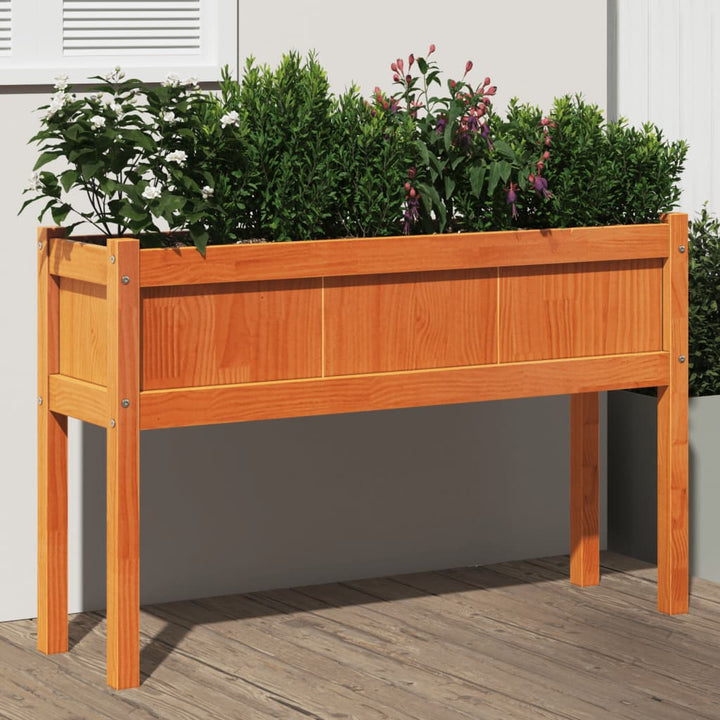Odlingslåda Med Ben 110X31X70 Cm Impregnerat Furu