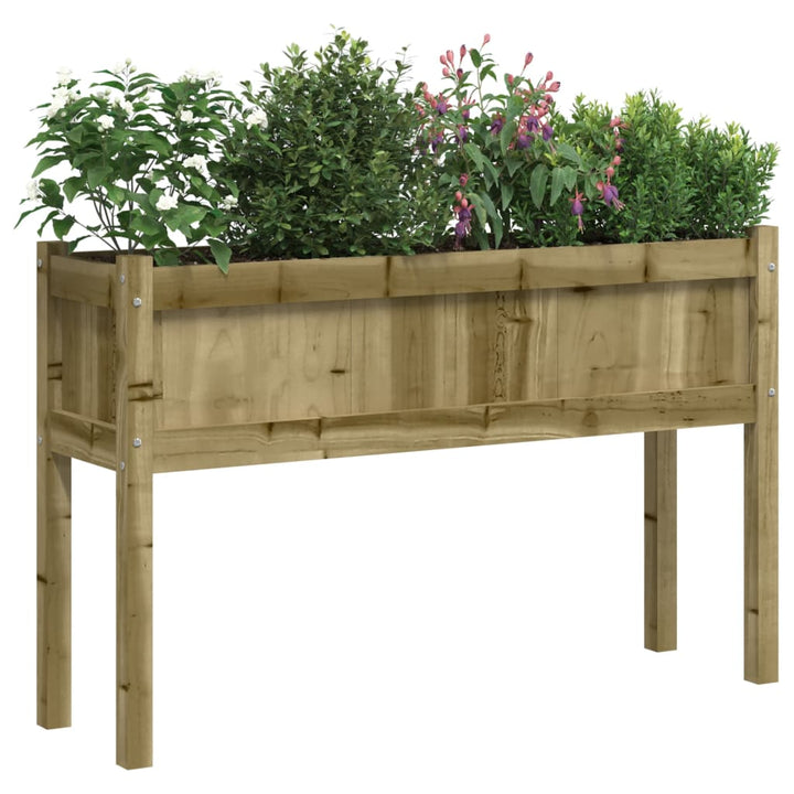 Odlingslåda Med Ben 110X31X70 Cm Impregnerat Furu