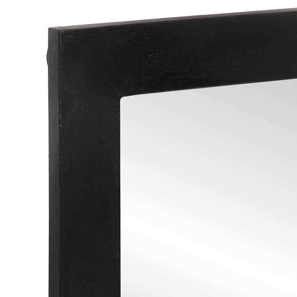 Badrumsspegel 55X1X60 Cm Glas Och Massivt Mangoträ