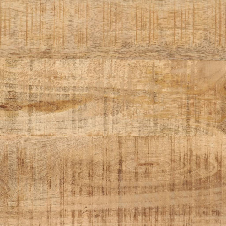 Väggmonterat Badrumsskåp 40X27X90 Cm Massivt Mangoträ Och Järn