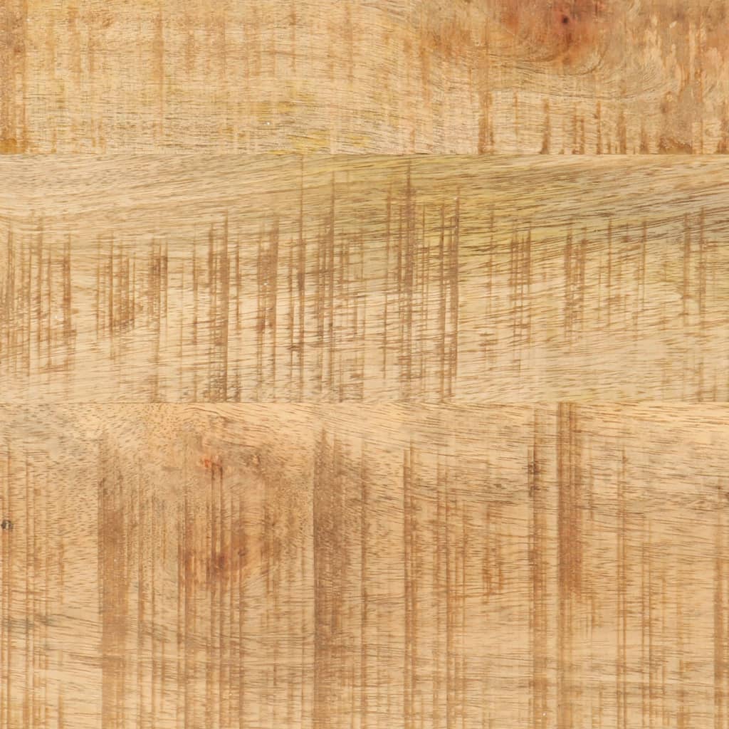 Väggmonterat Badrumsskåp 40X27X90 Cm Massivt Mangoträ Och Järn