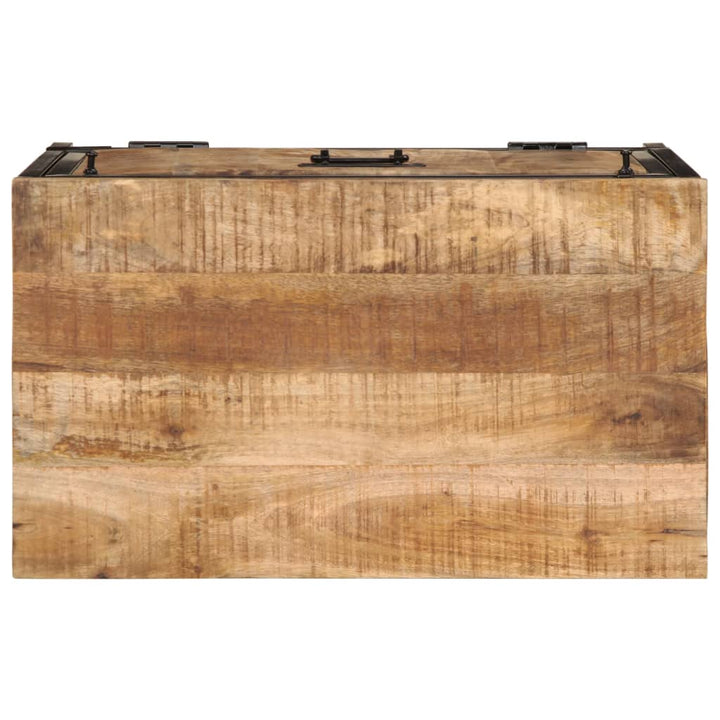 Skoskåp 60X35X53 Cm Massivt Grovt Mangoträ