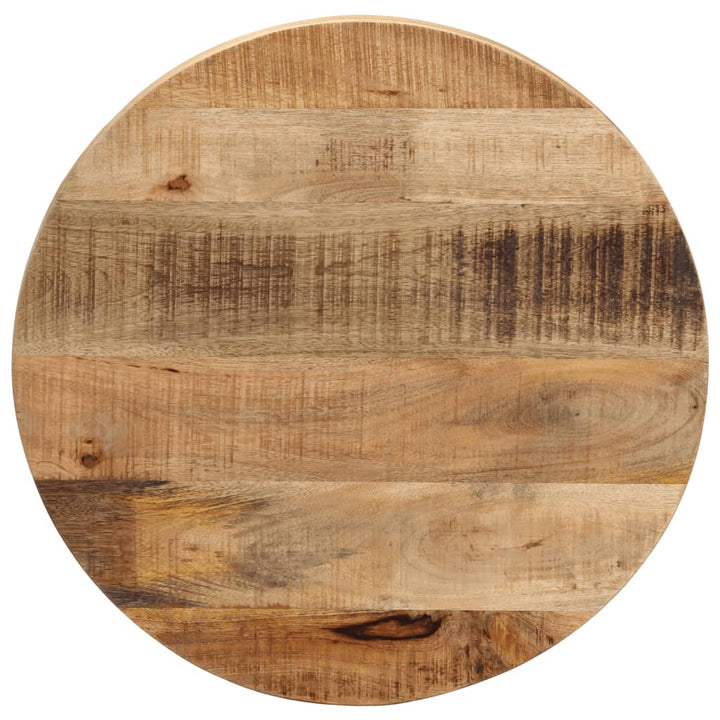 Bordsskiva Ø 90X3,8 Cm Rund Massivt Grovt Mangoträ