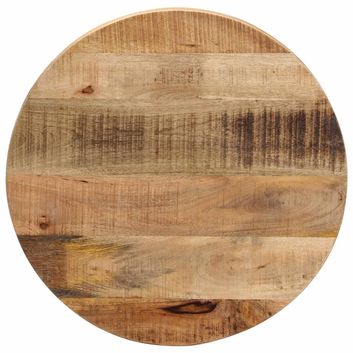 Bordsskiva Ø 90X3,8 Cm Rund Massivt Grovt Mangoträ