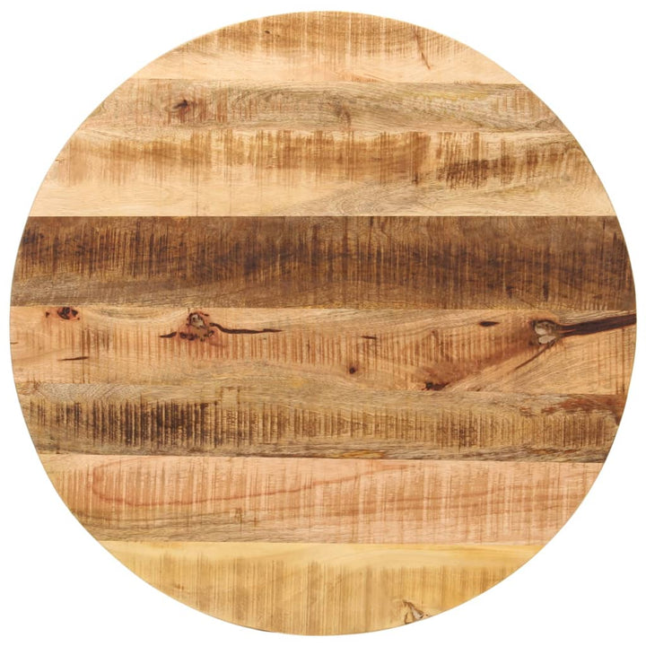 Bordsskiva Ø 90X3,8 Cm Rund Massivt Grovt Mangoträ