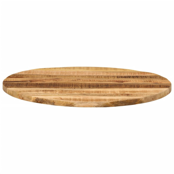Bordsskiva Ø 90X3,8 Cm Rund Massivt Grovt Mangoträ