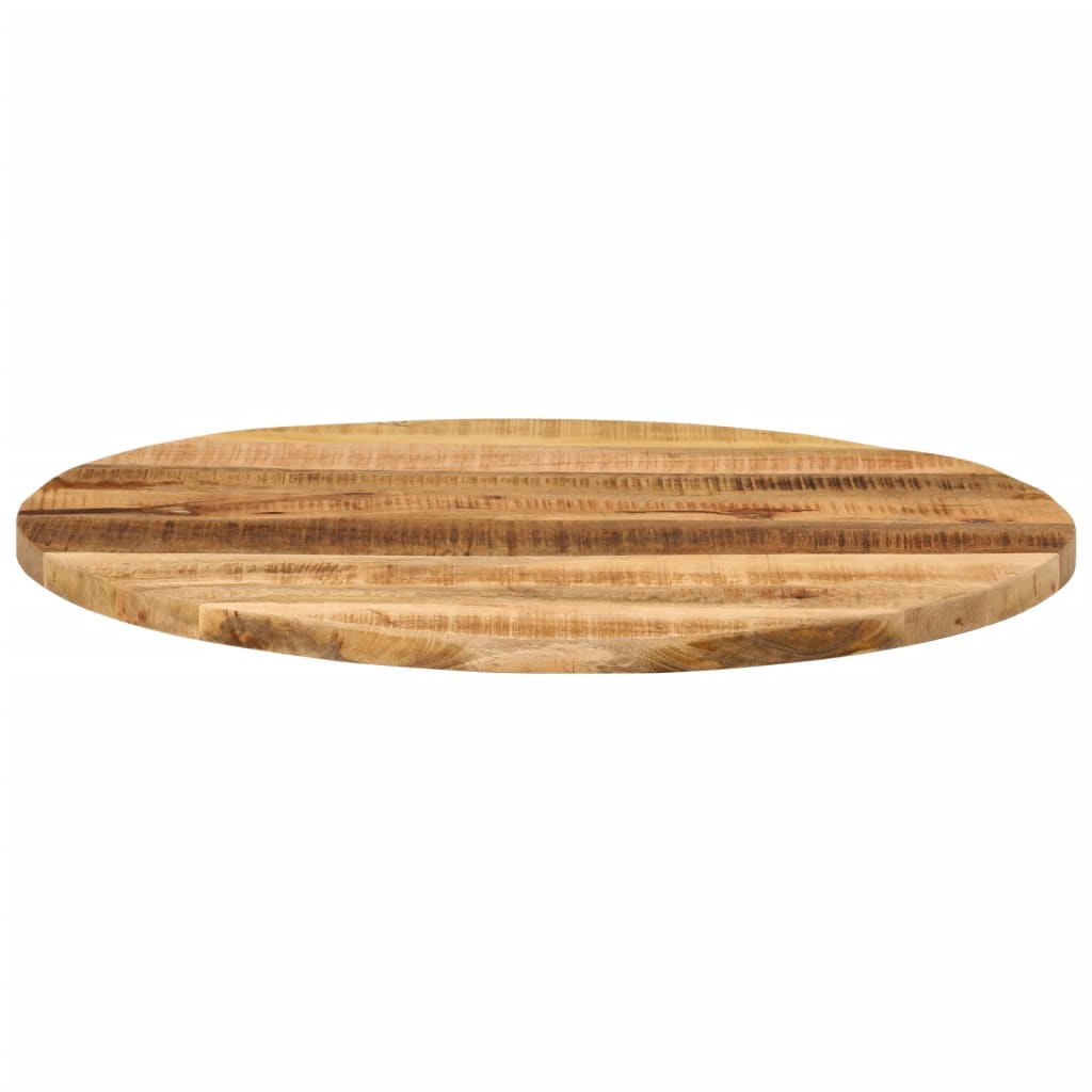 Bordsskiva Ø 90X3,8 Cm Rund Massivt Grovt Mangoträ