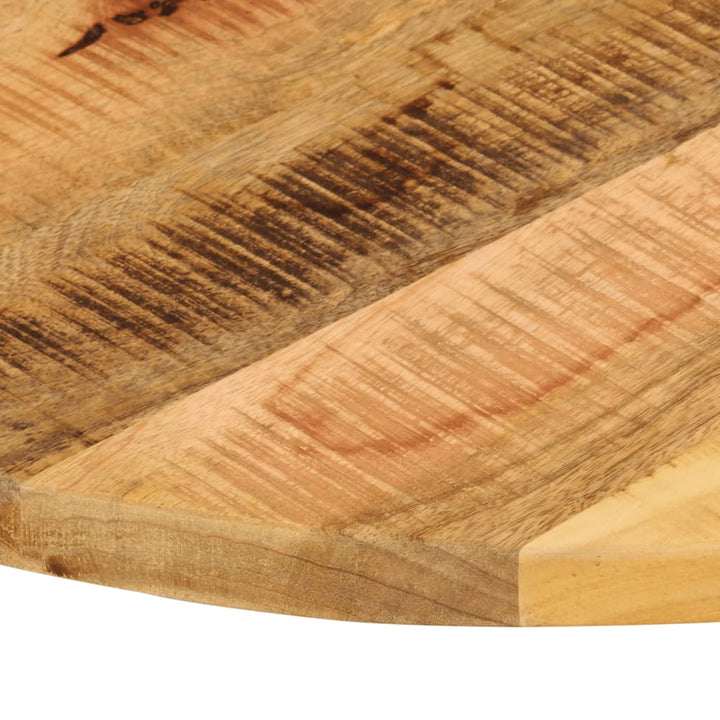 Bordsskiva Ø 90X3,8 Cm Rund Massivt Grovt Mangoträ