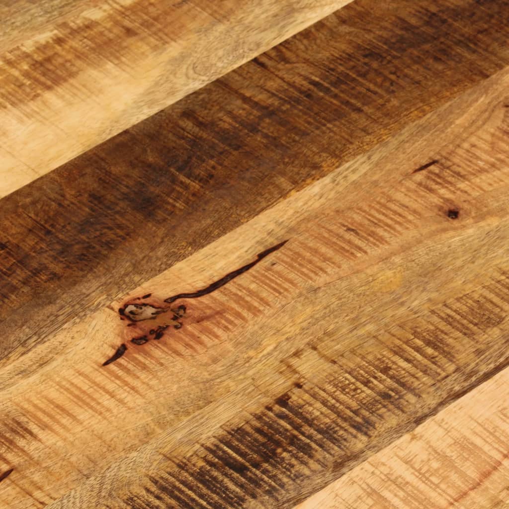 Bordsskiva Ø 90X3,8 Cm Rund Massivt Grovt Mangoträ
