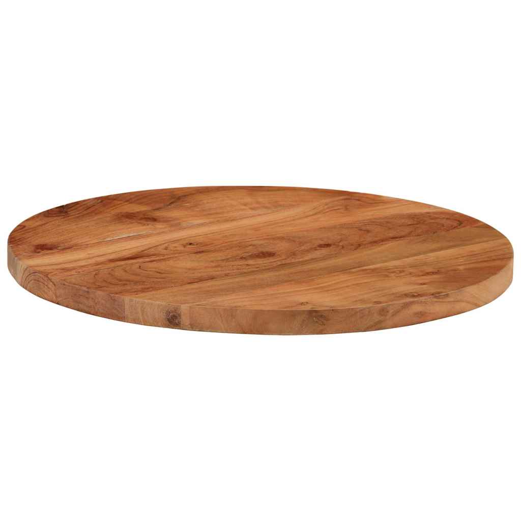 Bordsskiva Ø 90X3,8 Cm Rund Massivt Grovt Mangoträ
