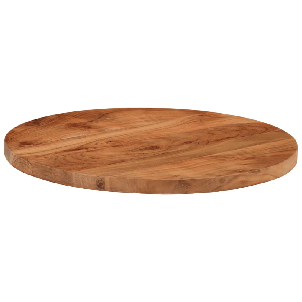 Bordsskiva Ø50X3,8 Cm Rund Massivt Akaciaträ