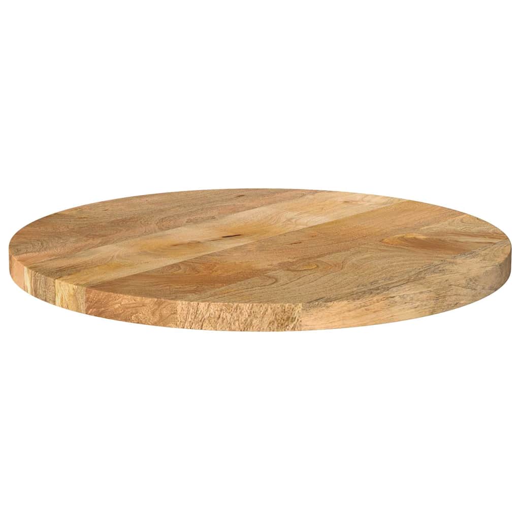 Bordsskiva Ø 90X3,8 Cm Rund Massivt Grovt Mangoträ
