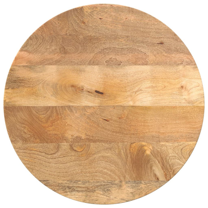 Bordsskiva Ø 90X3,8 Cm Rund Massivt Grovt Mangoträ