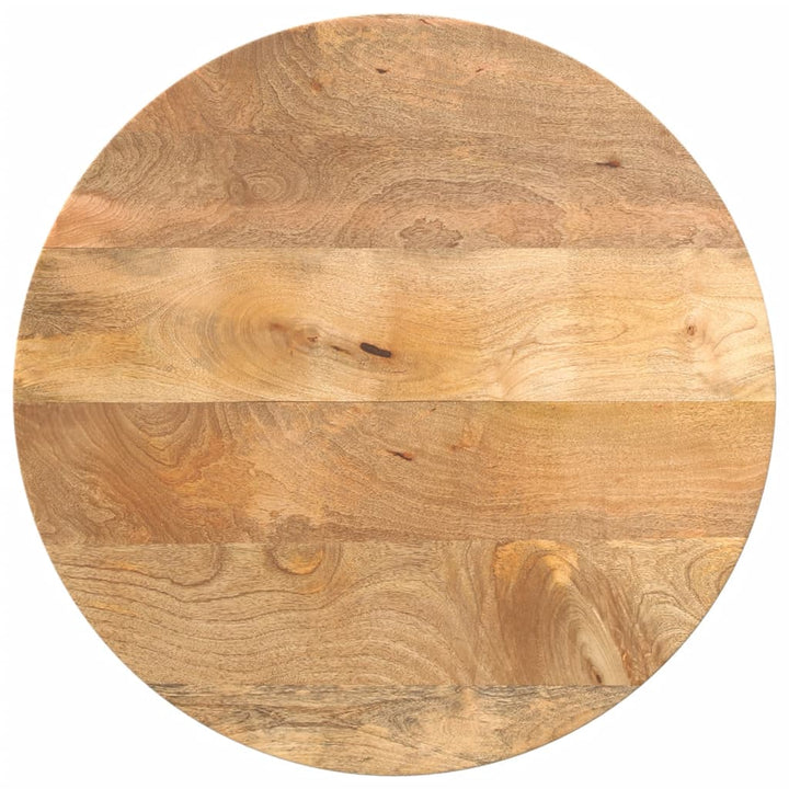 Bordsskiva Ø 90X3,8 Cm Rund Massivt Grovt Mangoträ