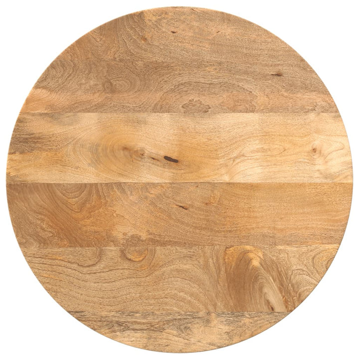 Bordsskiva Ø 90X3,8 Cm Rund Massivt Grovt Mangoträ