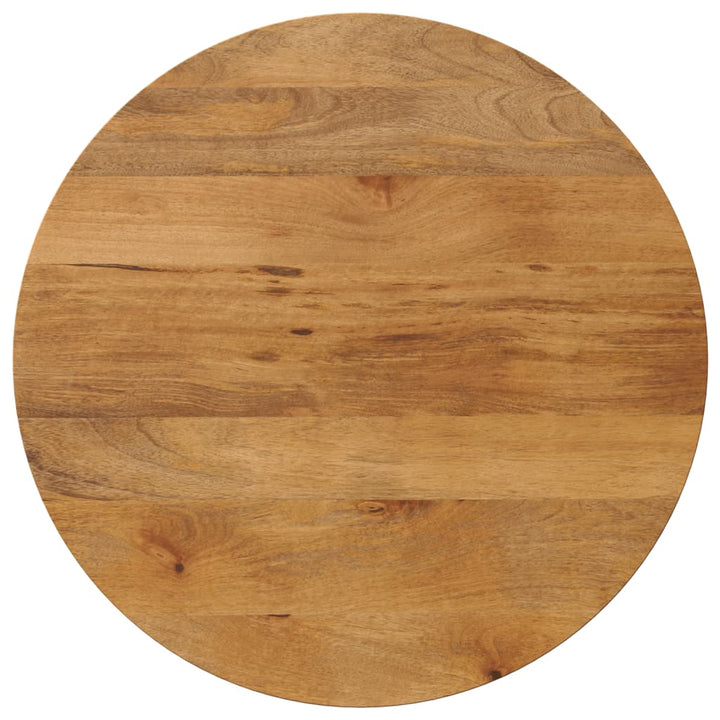Bordsskiva Ø 90X3,8 Cm Rund Massivt Grovt Mangoträ