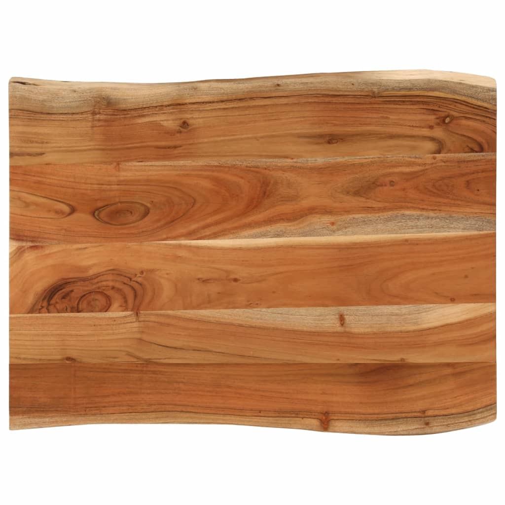 Bordsskiva 60X40X2,5 Cm Rektangulär Massiv Akacia Rustik Kant