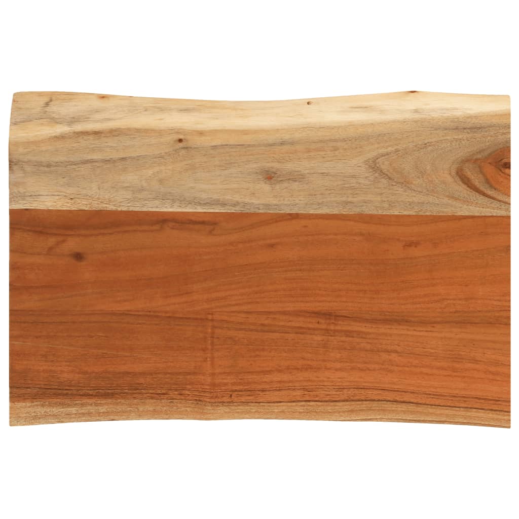 Bordsskiva 60X40X2,5 Cm Rektangulär Massiv Akacia Rustik Kant