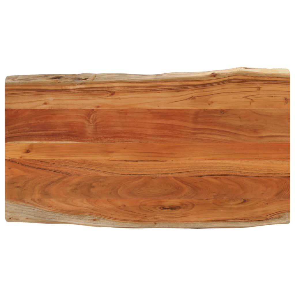 Bordsskiva 60X40X2,5 Cm Rektangulär Massiv Akacia Rustik Kant