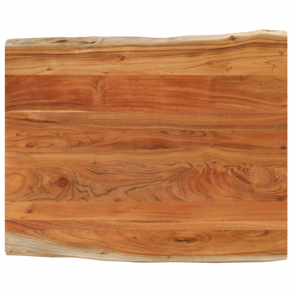 Bordsskiva 60X40X2,5 Cm Rektangulär Massiv Akacia Rustik Kant