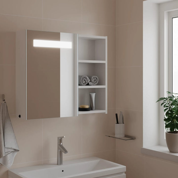 Spegelskåp Och Led-Lampa