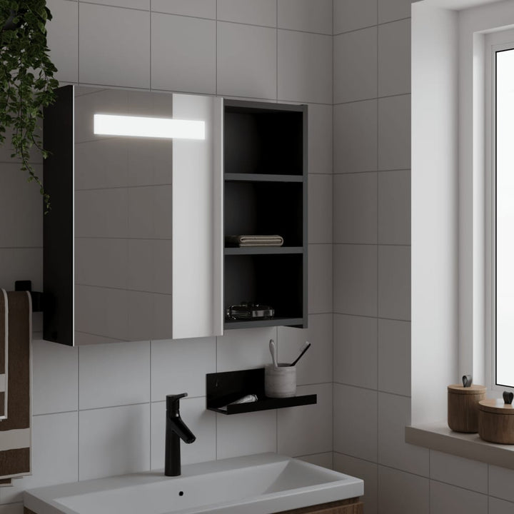 Spegelskåp Och Led-Lampa