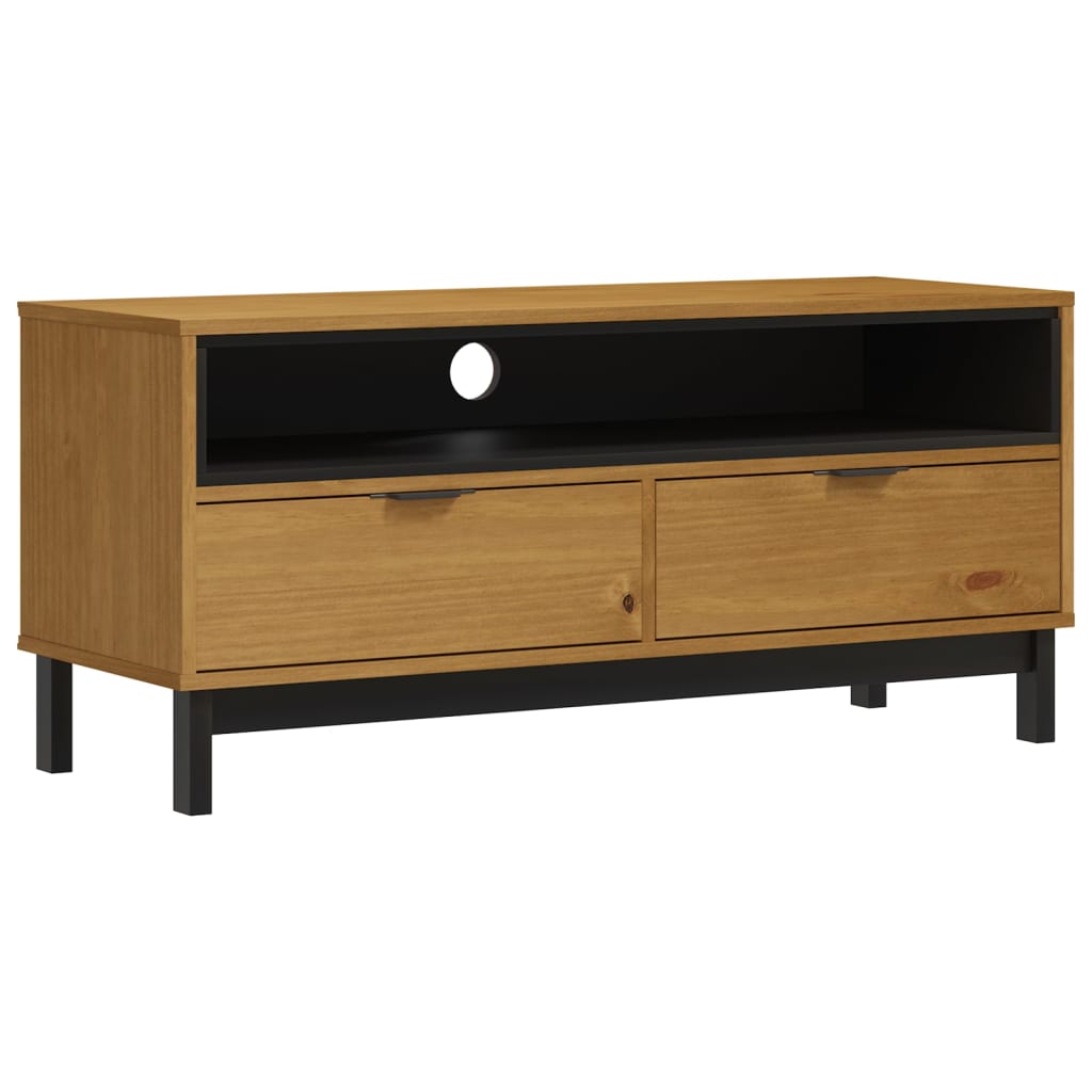 Tv-Bänk Flam 110X40X50 Cm Massiv Furu
