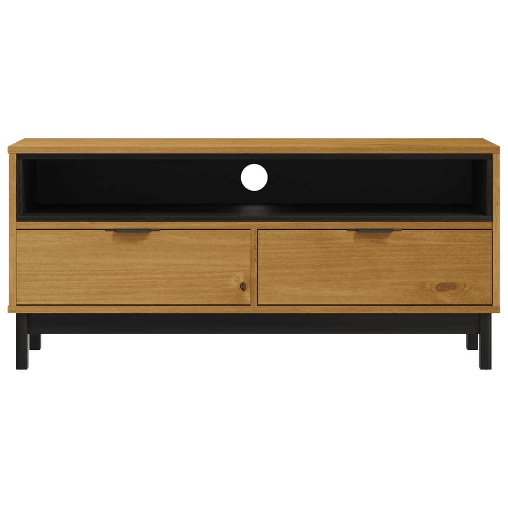 Tv-Bänk Flam 110X40X50 Cm Massiv Furu