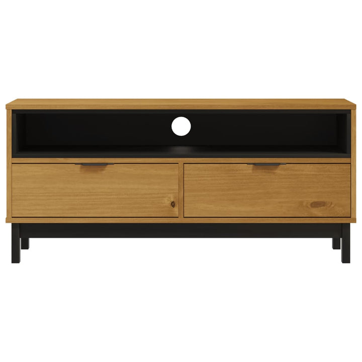 Tv-Bänk Flam 110X40X50 Cm Massiv Furu