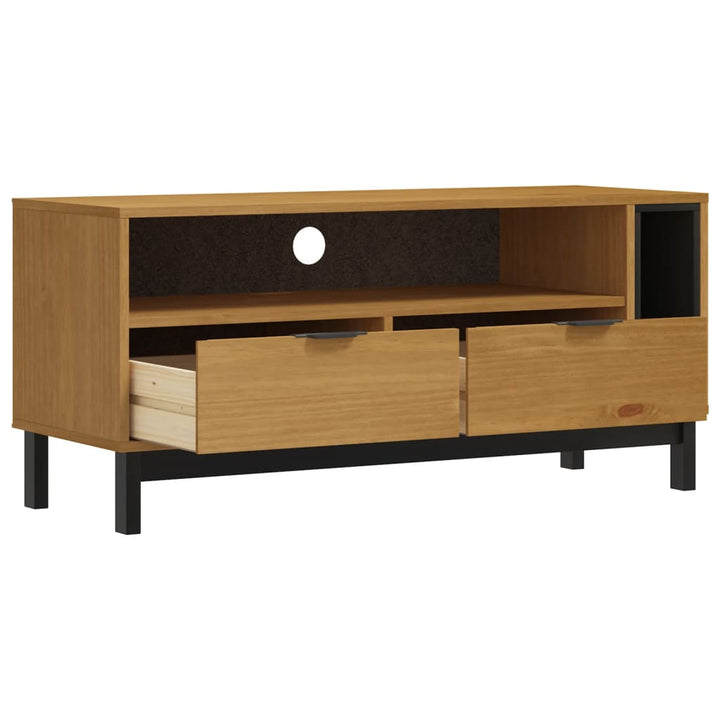 Tv-Bänk Flam 110X40X50 Cm Massiv Furu