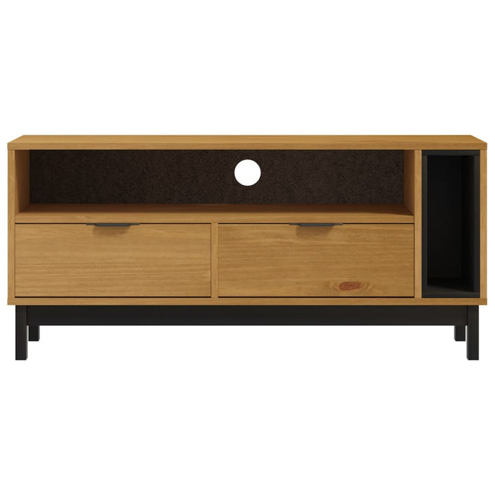 Tv-Bänk Flam 110X40X50 Cm Massiv Furu