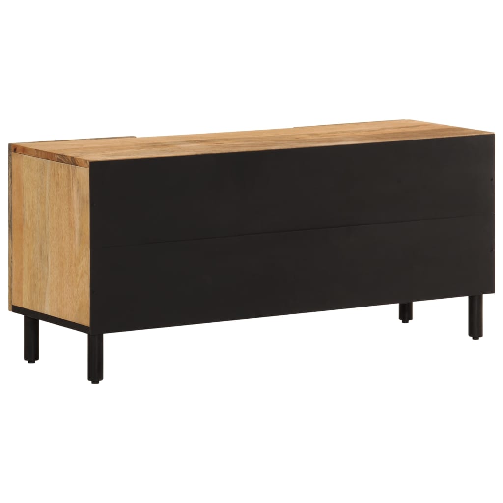 Tv-Bänk 105X33X46 Cm Massivt Mangoträ