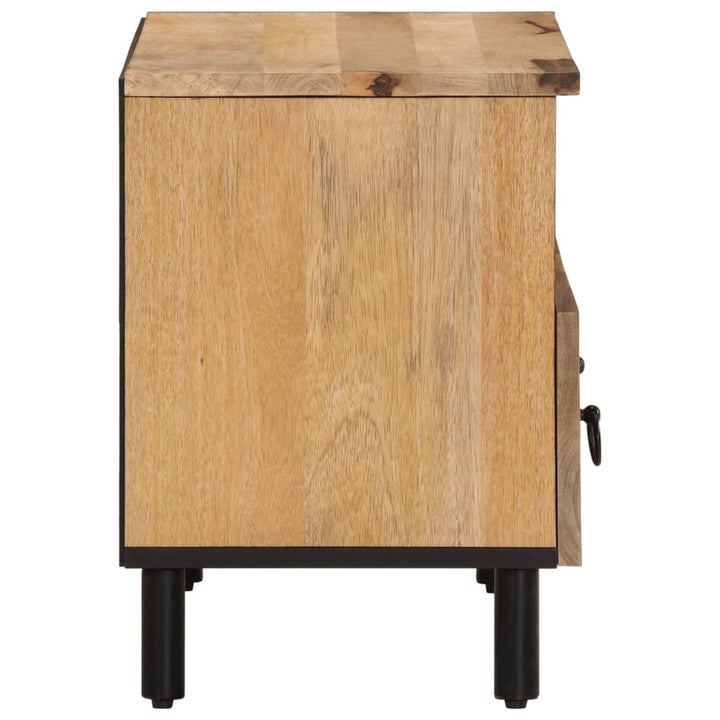 Tv-Bänk 70X33X46 Cm Massivt Mangoträ