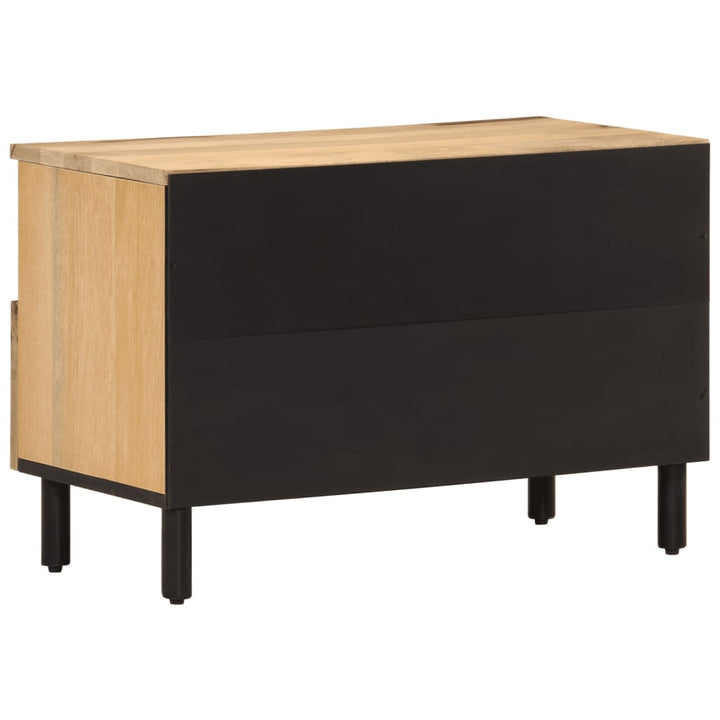 Tv-Bänk 70X33X46 Cm Massivt Mangoträ